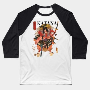 Katana Warrior Baseball T-Shirt